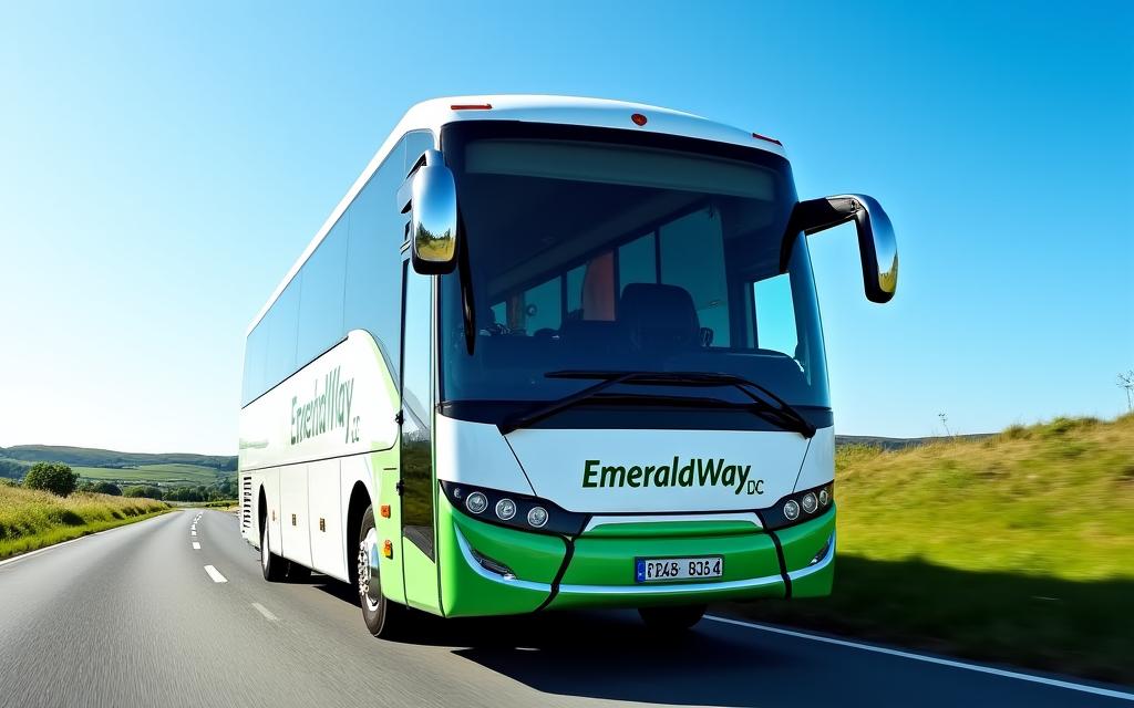 Exterior of a modern intercity express coach