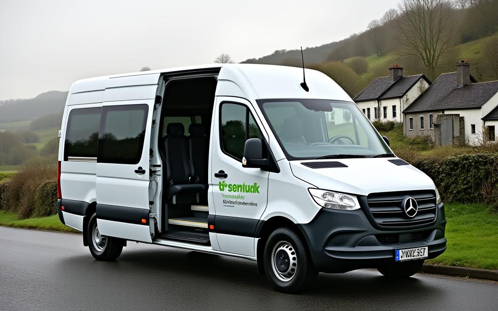 A comfortable 16-seater minibus for smaller groups